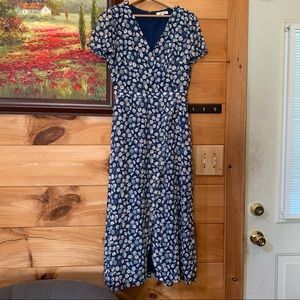 Madewell blue midi/maxi dress size 2